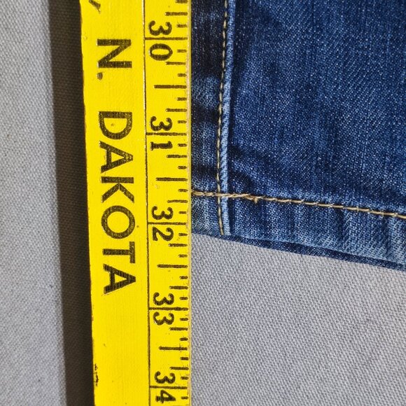 Volcom jeans men's size 34 ink blue Kinkade Classic fit straight leg jeans - Picture 15 of 16